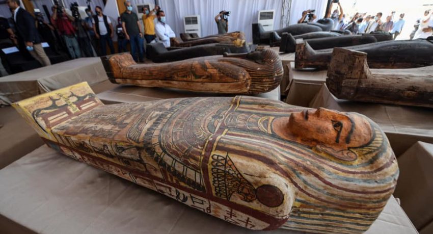 Discovery of 59 Sarcophagi from 2,500 Year Ago